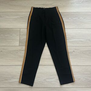 ZARA black trouser with stripe on the side | size M